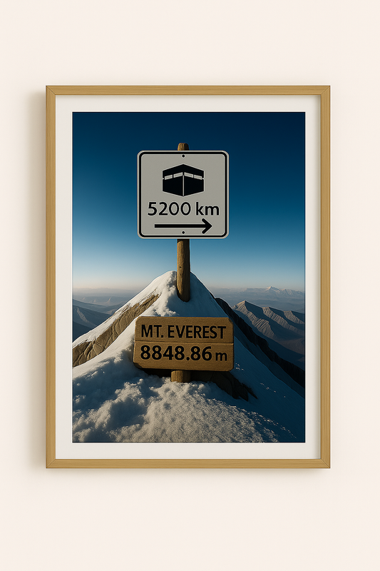 Affiche artistique Mont Everest - Chaîne de l' Himalaya