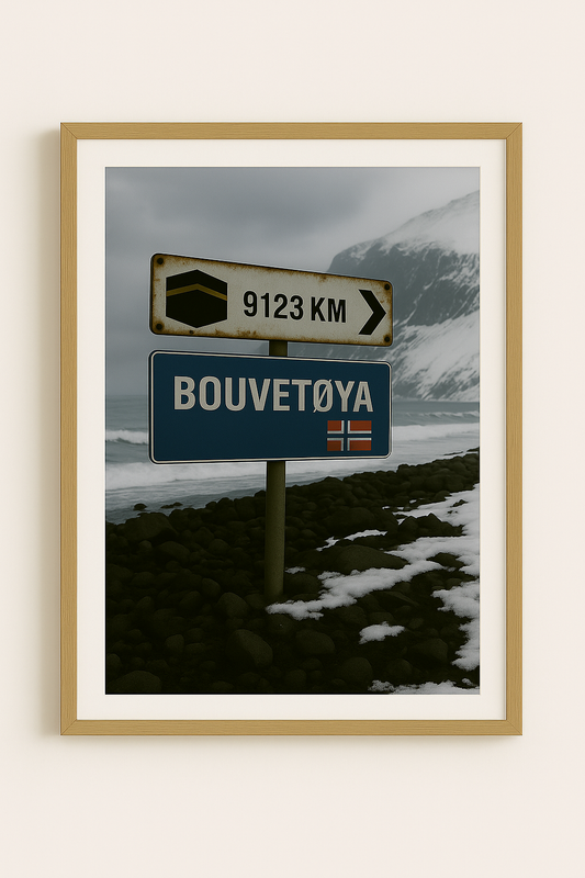 Affiche artistique Bouvetøya - Norvège