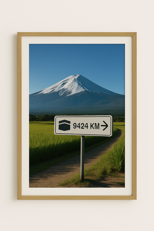 Affiche artistique Mont Fuji - Japon