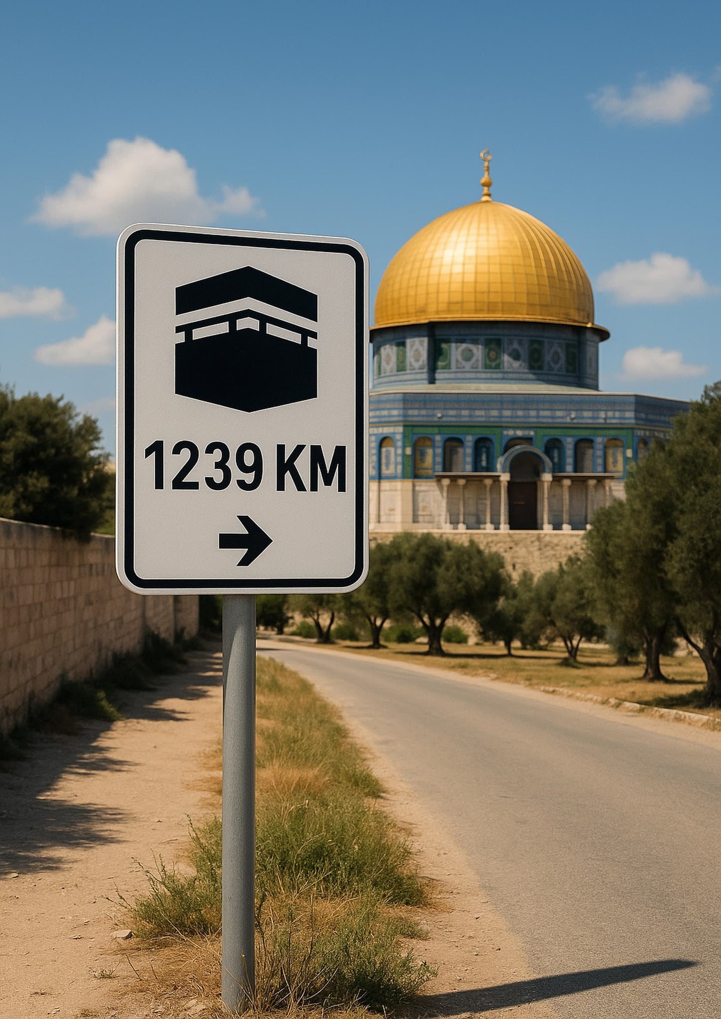 Affiche artistique Mosquée Al-Aqsa - Jérusalem