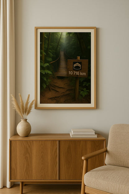Affiche artistique Forêt Amazonienne - Brésil