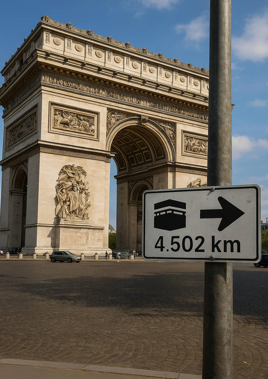 Affiche artistique Arc de Triomphe - Paris