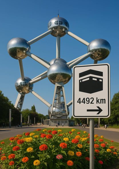 Affiche artistique Atomium - Bruxelles