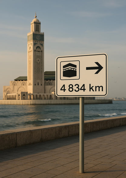 Affiche artistique Mosquée Hassan II - Casablanca