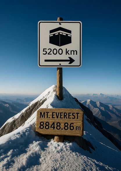 Affiche artistique Mont Everest - Chaîne de l' Himalaya