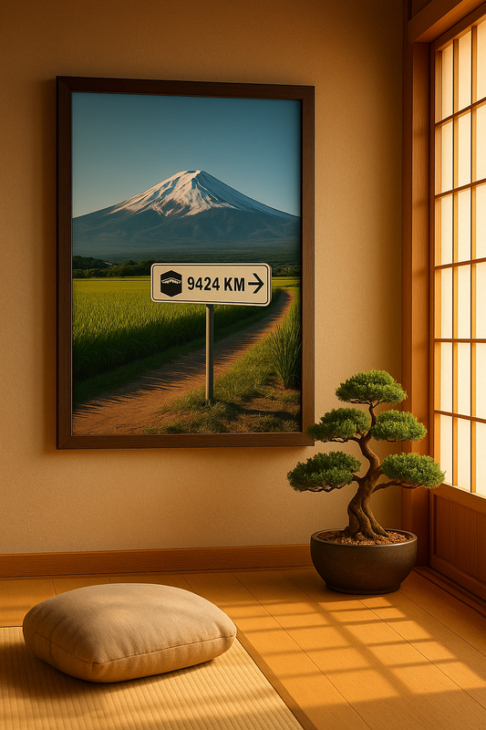 Affiche artistique Mont Fuji - Japon