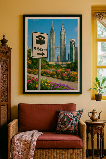 Affiche artistique Tour Petronas - Kuala Lumpur