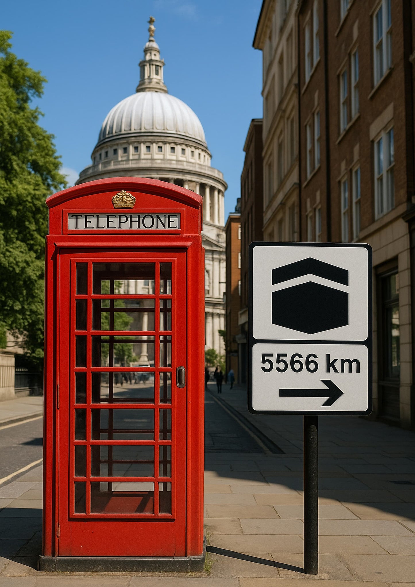 Affiche artistique Cabine téléphonique  rouge - Londres