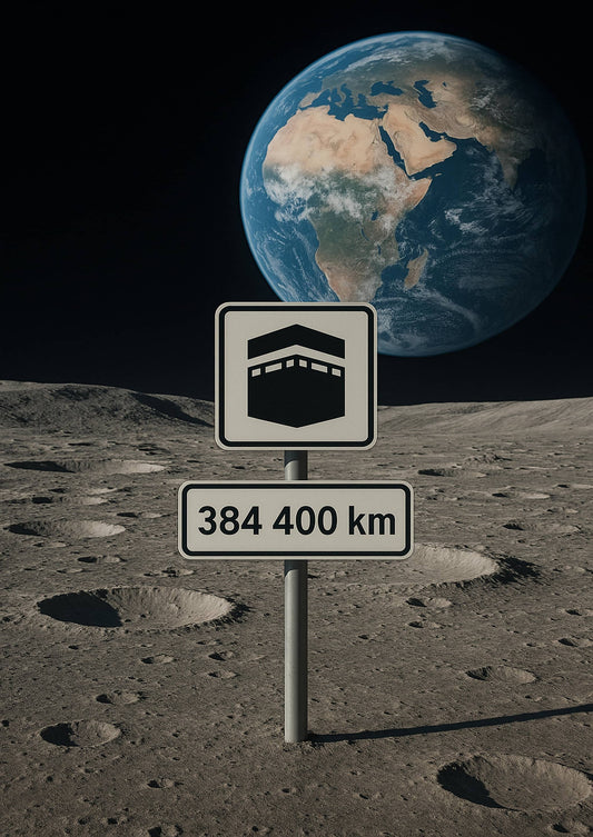 Affiche artistique Terre - Lune