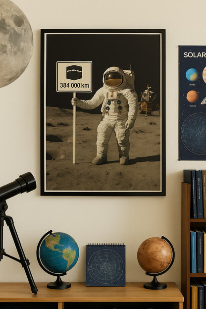 Affiche artistique Apollo 11 – Premiers pas sur la Lune