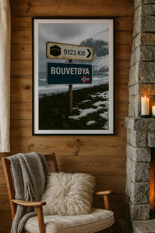 Affiche artistique Bouvetøya - Norvège