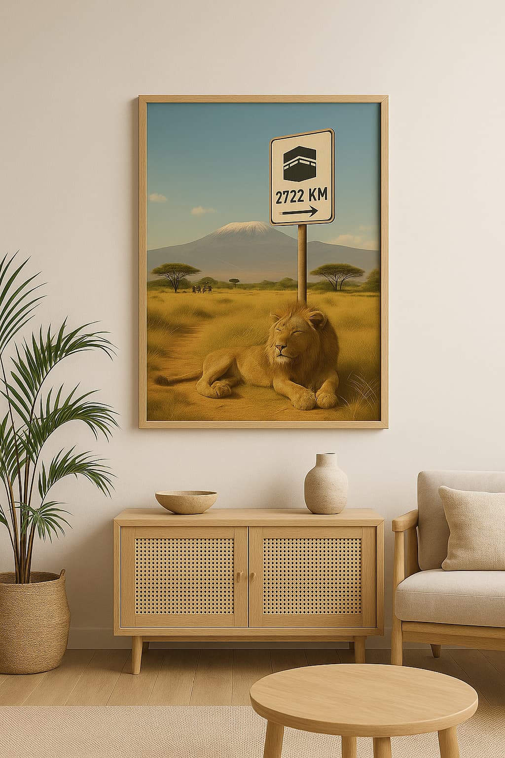 Affiche artistique Kilimandjaro – Tanzanie