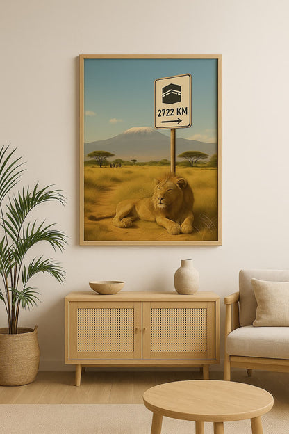 Affiche artistique Kilimandjaro – Tanzanie