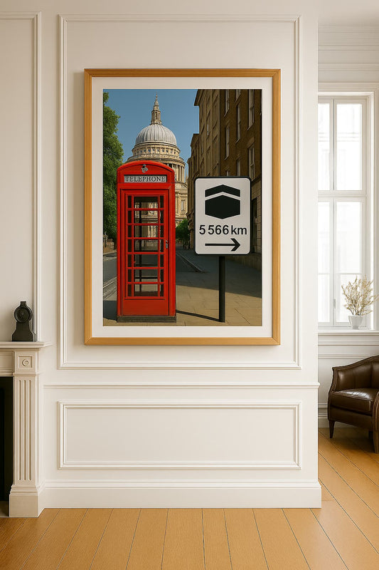 Affiche artistique Cabine téléphonique  rouge - Londres