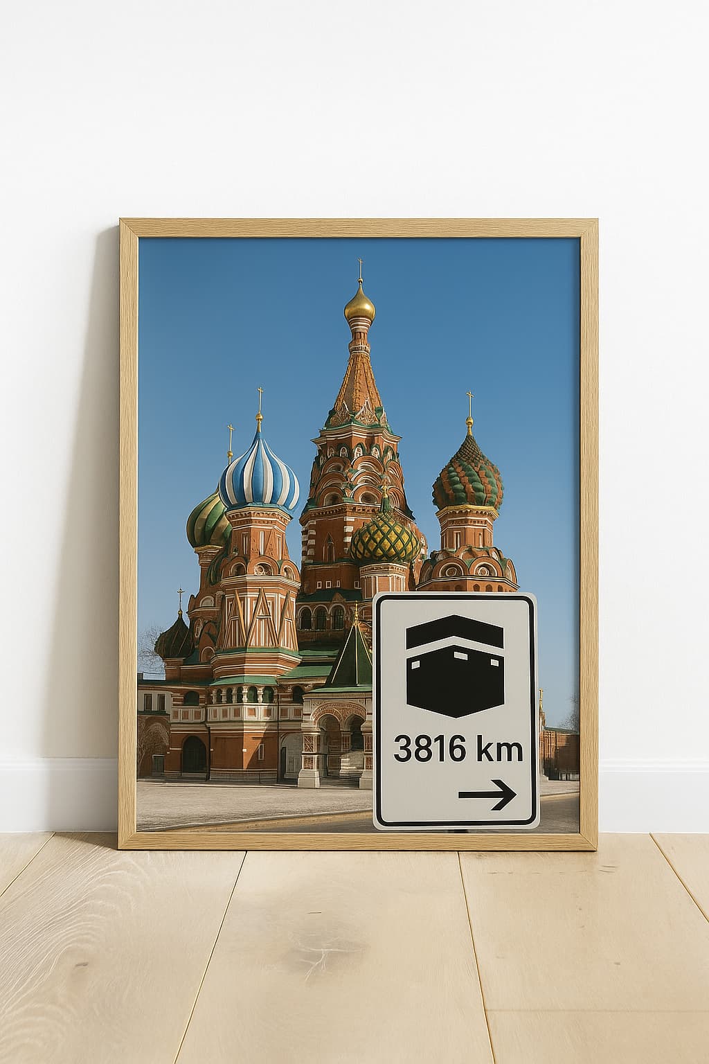 Affiche artistique Cathédrale Saint Basile - Place Rouge - Moscou