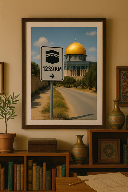 Affiche artistique Mosquée Al-Aqsa - Jérusalem