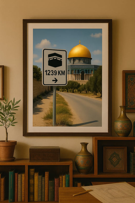 Affiche artistique Mosquée Al-Aqsa - Jérusalem