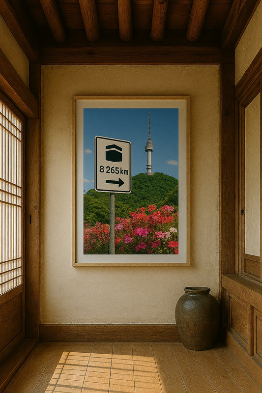 Affiche artistique N Seoul Tower ( Tour Namsan ) - Séoul