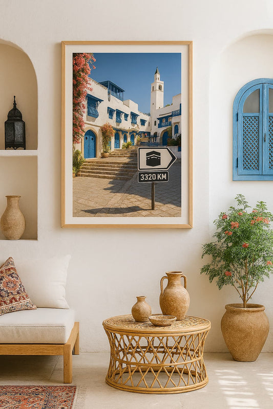 Affiche artistique Sidi Bou Saïd - Tunisie