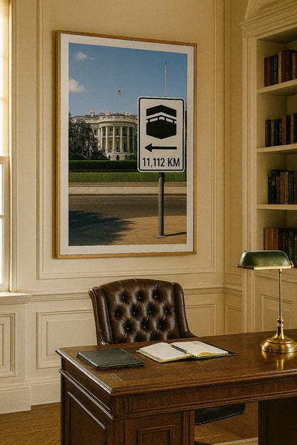 Affiche artistique La Maison Blanche - Washington DC