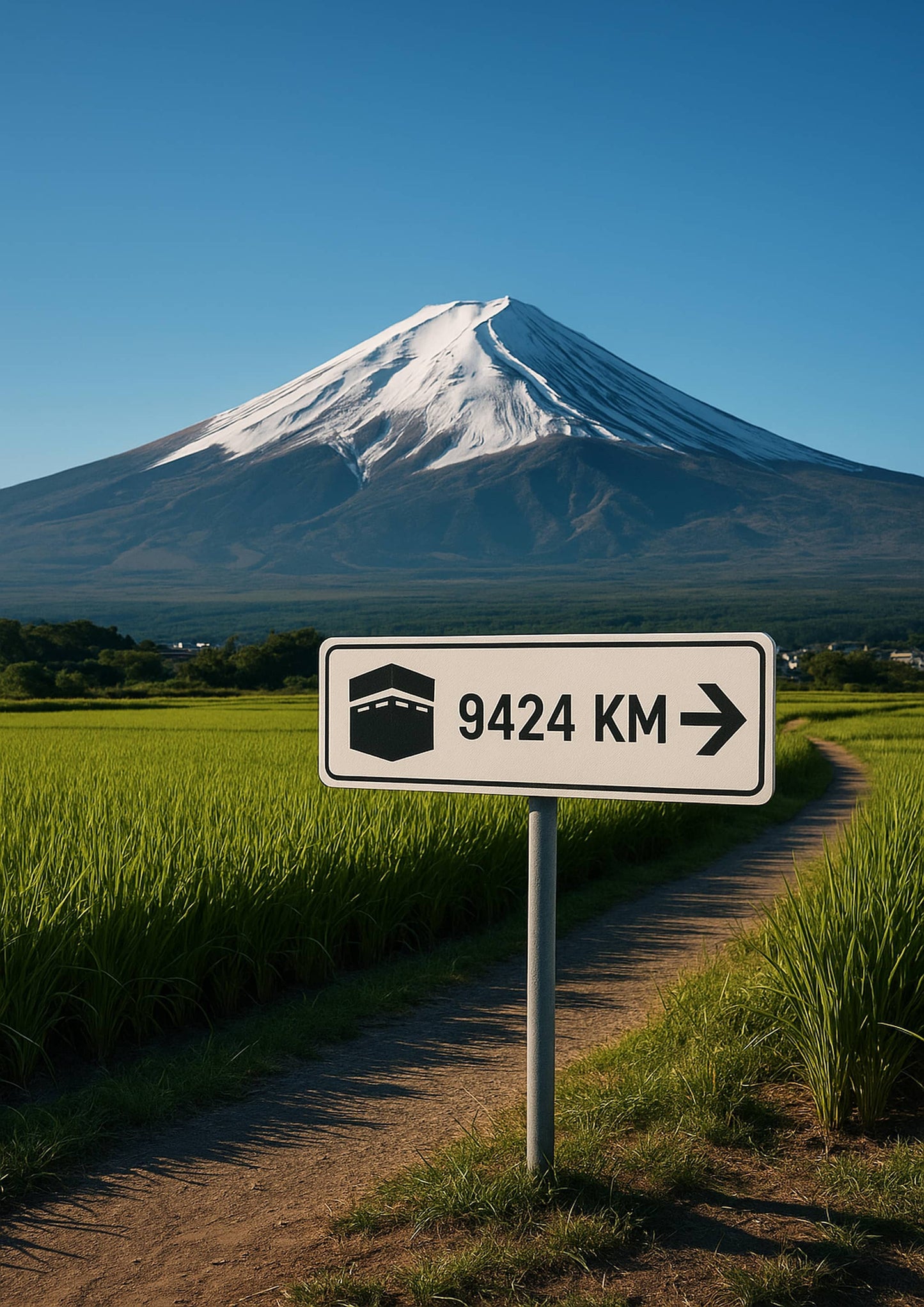Affiche artistique Mont Fuji - Japon