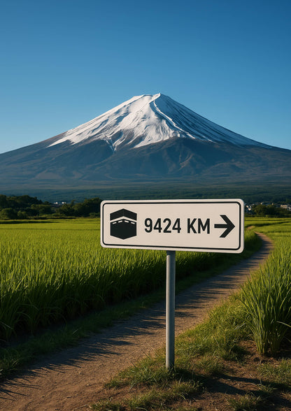 Affiche artistique Mont Fuji - Japon