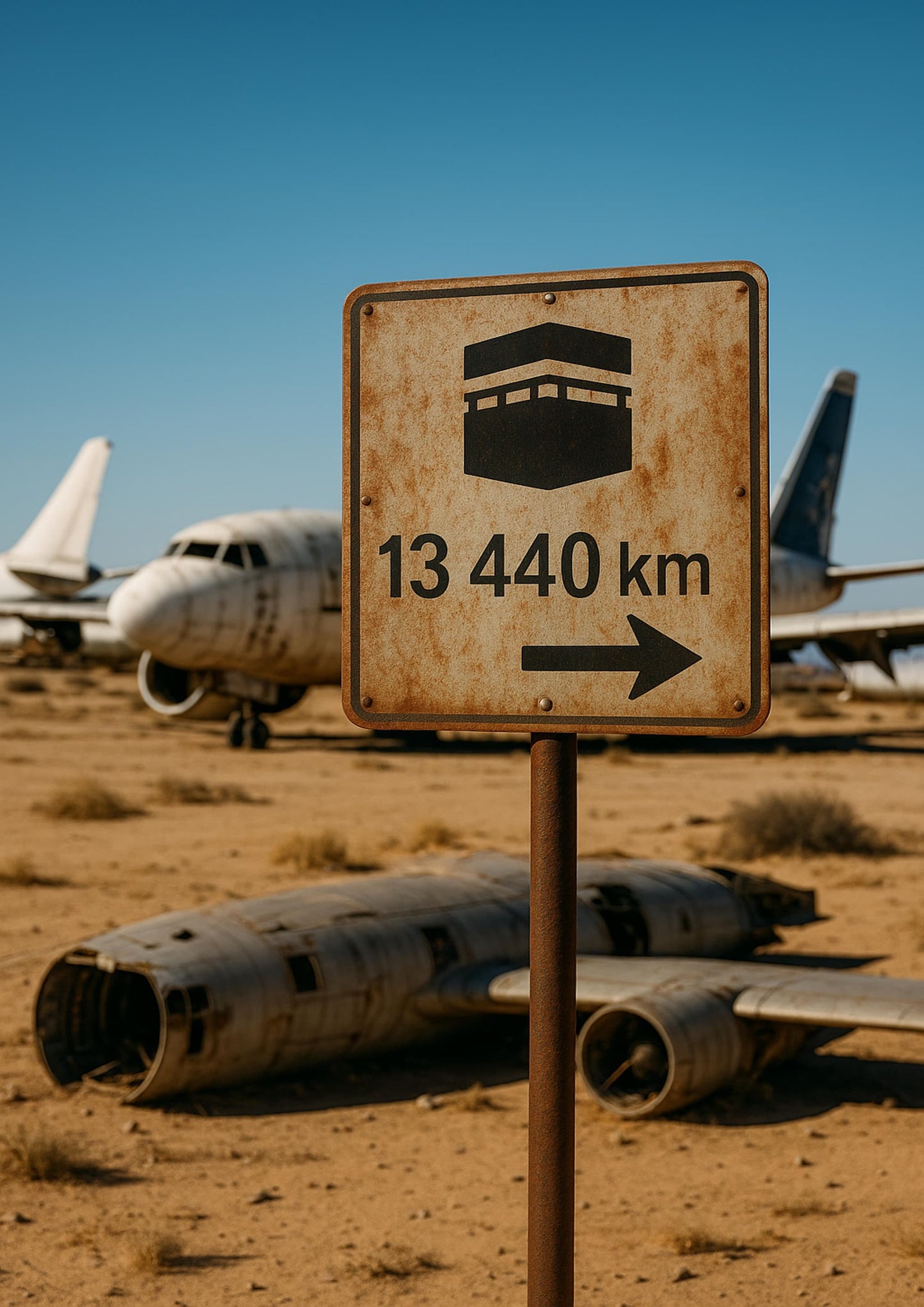 Affiche artistique Zone 51 - Désert du Nevada