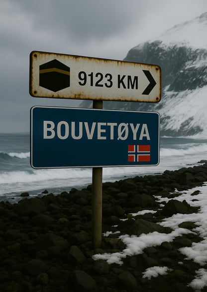 Affiche artistique Bouvetøya - Norvège
